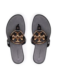 Tory Burch Japonki Metal Miller 136593 Czarny. Kolor: czarny. Materiał: skóra