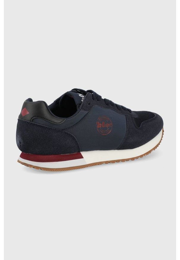 Lee Cooper buty kolor granatowy. Zapięcie: sznurówki. Kolor: niebieski. Materiał: guma
