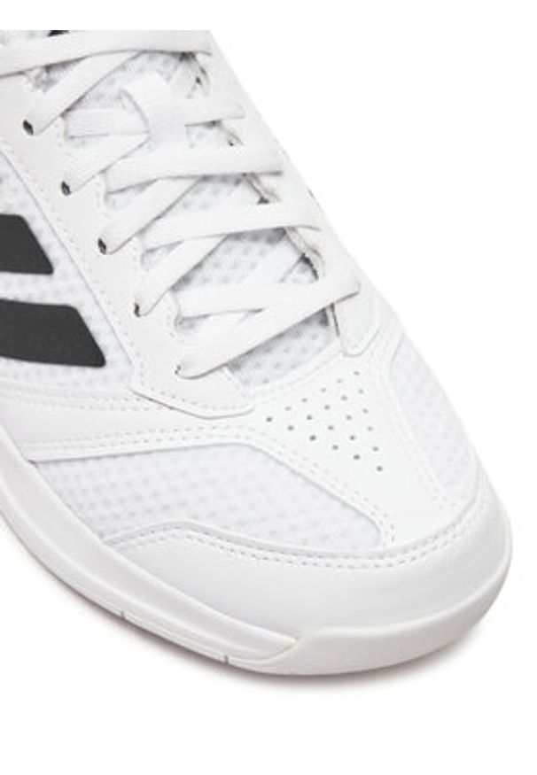 Adidas - adidas Buty halowe Ligra 8 Indoor Shoes IH8118 Biały. Kolor: biały. Materiał: materiał