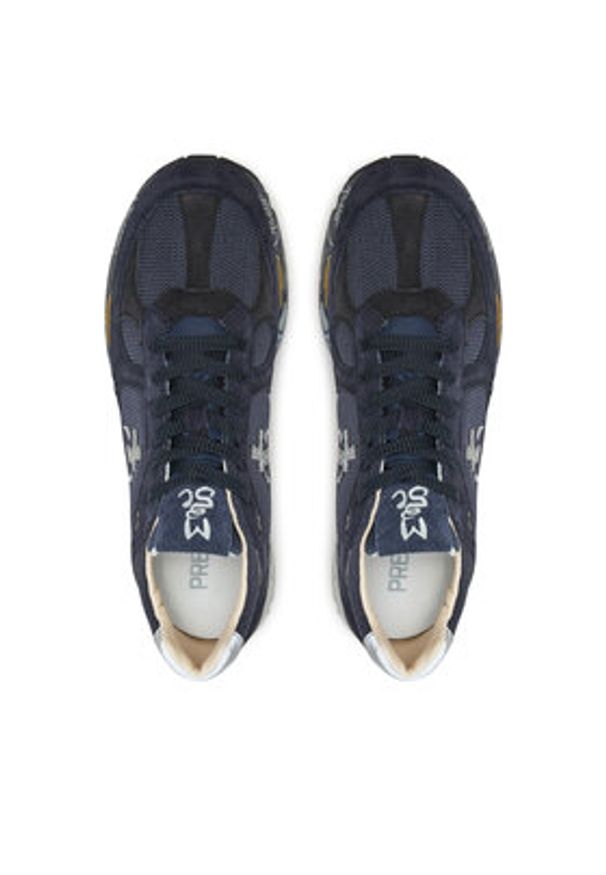 Premiata Sneakersy Mase 6887 Granatowy. Kolor: niebieski. Materiał: zamsz, skóra