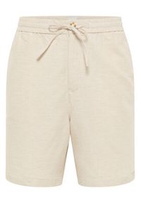 Mustang Szorty materiałowe Linen 1016459 Écru Loose Fit. Materiał: bawełna #3