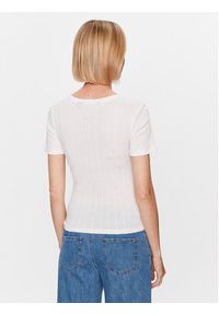 Vero Moda T-Shirt Casja 10286071 Biały Regular Fit. Kolor: biały. Materiał: bawełna #8