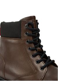 Tommy Jeans Trapery Tjm Lace Up Boot EM0EM01446 Brązowy. Kolor: brązowy. Materiał: skóra #5