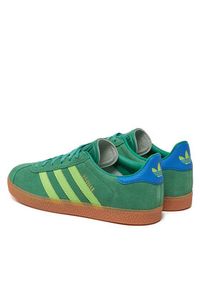 Adidas - adidas Sneakersy Gazelle JP7127 Zielony. Kolor: zielony. Materiał: skóra, zamsz. Model: Adidas Gazelle