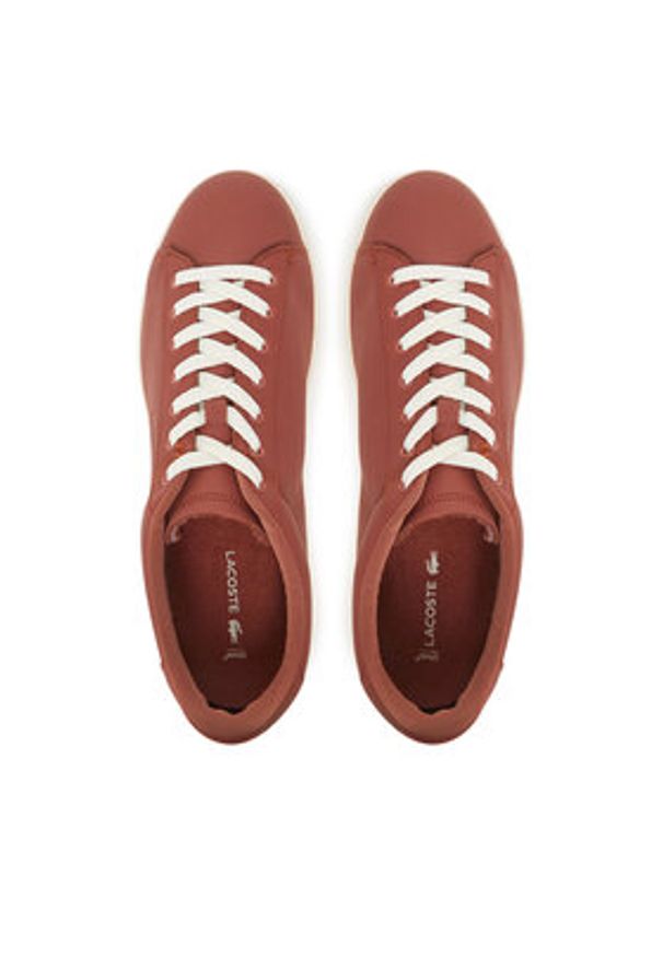 Lacoste Sneakersy 7-49SMA0032 Brązowy. Kolor: brązowy. Materiał: skóra