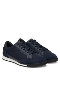 BOSS Sneakersy Nitan 50548864 Granatowy. Kolor: niebieski. Materiał: skóra, zamsz #6