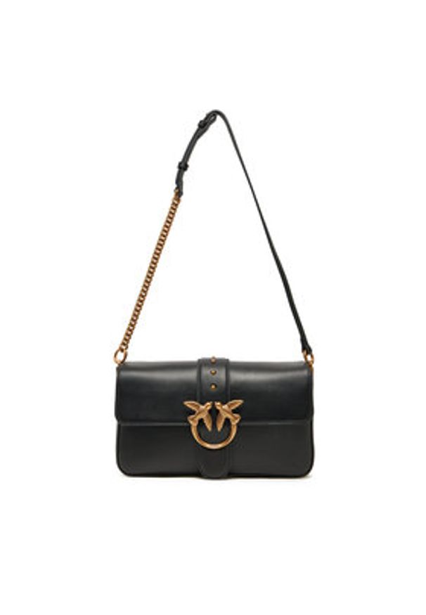 Pinko - PINKO Torebka Love One Classic Slouchy Fl PE 25 PLTT 104524 A0QO Czarny. Kolor: czarny. Materiał: skórzane