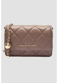 Valentino by Mario Valentino - VALENTINO Torebka damska w kolorze taupe Ocarina Flap Bag. Kolor: brązowy. Materiał: skórzane