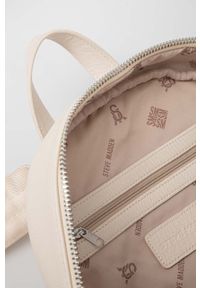 Steve Madden plecak Bamiri damski kolor beżowy mały gładki SM13001156. Kolor: beżowy. Materiał: poliester. Wzór: gładki #6
