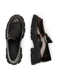 Badura Loafersy ELANA-01WI-002 Brązowy. Kolor: brązowy. Materiał: skóra, lakier #6