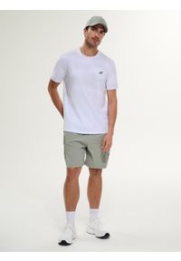 4f - 4F T-shirt regular z nadrukiem męski - biały S. Okazja: na co dzień. Kolor: biały. Materiał: jeans, dresówka, bawełna, dzianina. Wzór: nadruk. Styl: casual, klasyczny #2