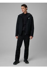 4f - 4F Kurtka przejściowa membrana 5000 męska - czarna 3XL. Okazja: na spacer, na co dzień. Kolor: czarny. Materiał: materiał. Styl: casual #2