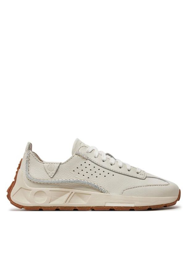 Clarks Sneakersy Craft Speed. 26176397 Biały. Kolor: biały. Materiał: skóra