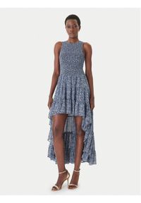 MICHAEL Michael Kors Sukienka letnia MS6836FKMN Granatowy Regular Fit. Kolor: niebieski. Materiał: syntetyk. Sezon: lato #1