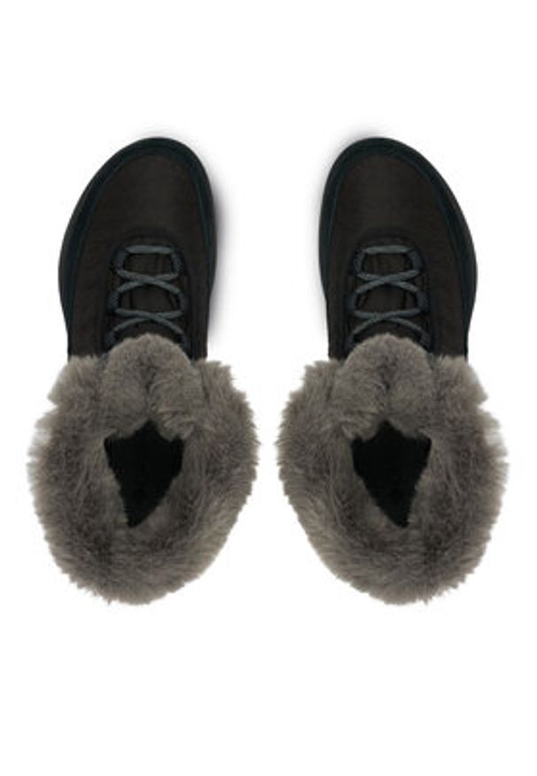 columbia - Columbia Śniegowce Slopeside Peak Luxe 2104991 Czarny. Kolor: czarny. Materiał: zamsz, skóra