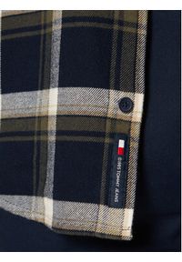 Tommy Jeans Koszula Check Flannel DM0DM20670 Granatowy Regular Fit. Kolor: niebieski. Materiał: bawełna