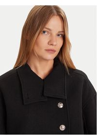 Morgan Płaszcz wełniany 252-GSTAM Czarny Regular Fit. Kolor: czarny. Materiał: wełna, syntetyk #3