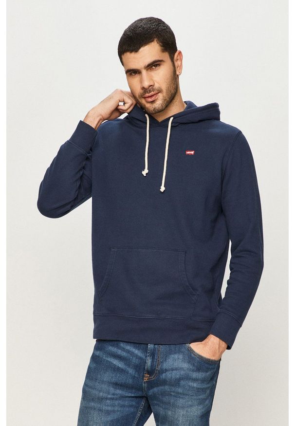 Levi's® - Levi's - Bluza bawełniana. Okazja: na spotkanie biznesowe, na co dzień. Kolor: niebieski. Materiał: bawełna. Styl: casual, biznesowy