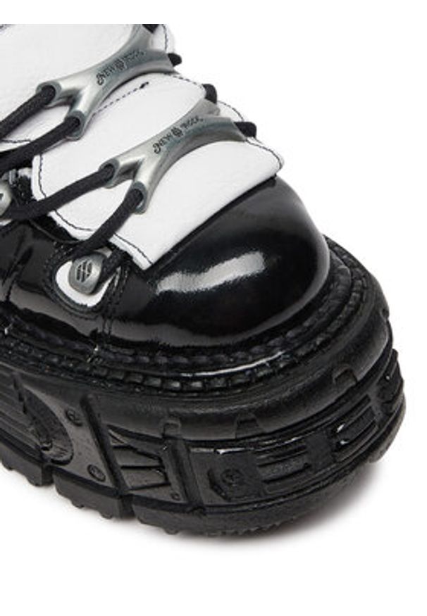 NEW ROCK Sneakersy M-106-S119 Czarny. Kolor: czarny. Materiał: skóra