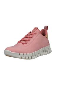 ecco - Buty do chodzenia damskie Ecco Gruuv Lea. Kolor: różowy. Materiał: zamsz. Szerokość cholewki: normalna. Sport: turystyka piesza