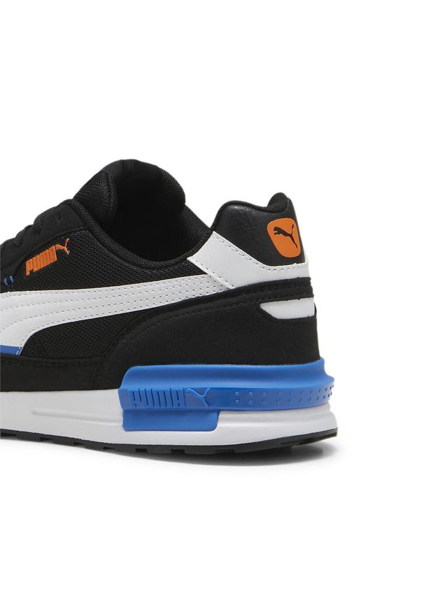 Buty do chodzenia męskie Puma Graviton. Zapięcie: sznurówki. Kolor: wielokolorowy, niebieski, biały, czarny. Materiał: materiał, syntetyk. Szerokość cholewki: normalna. Sport: turystyka piesza