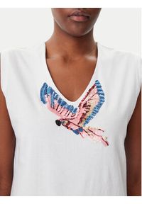 Lola Casademunt by Maite Top MS2515019 Biały Regular Fit. Kolor: biały. Materiał: bawełna #4
