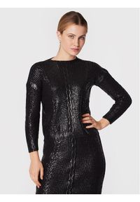 Rinascimento Sweter CFM0010946003 Czarny Regular Fit. Kolor: czarny. Materiał: wiskoza #1