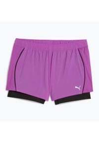 Puma - Spodenki do biegania damskie PUMA Run Velocity 2IN1 3". Kolor: fioletowy. Sport: bieganie #1