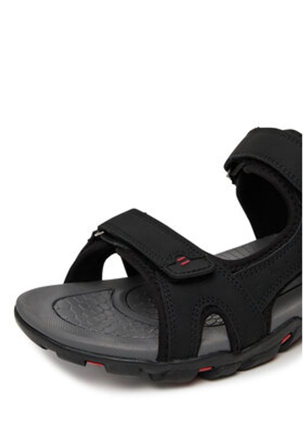 Lanetti Sandały 21MC0610 Czarny. Kolor: czarny. Materiał: syntetyk