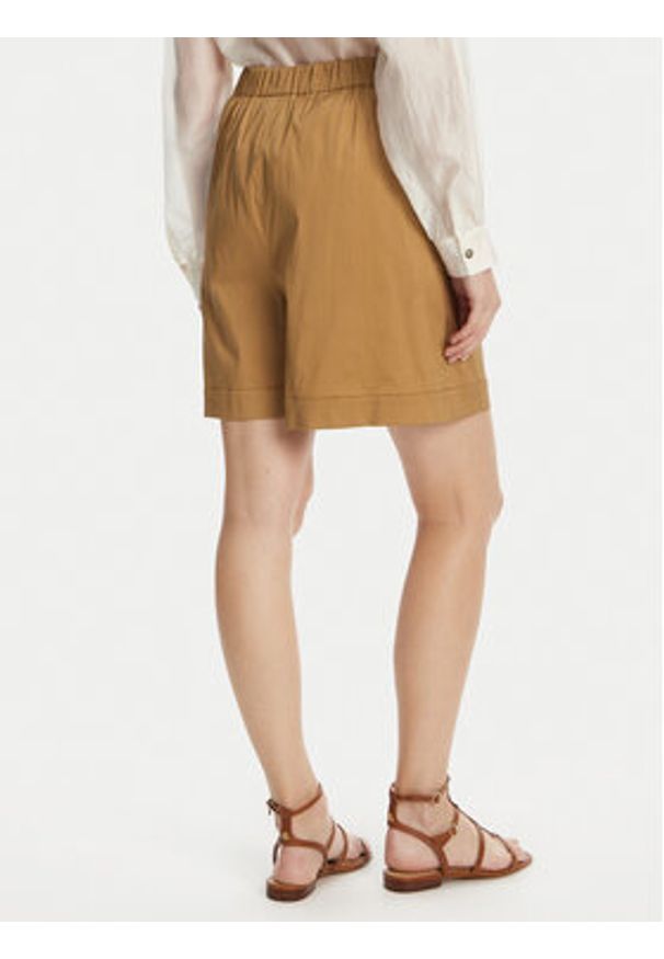 Max Mara Beachwear Bermudy Sultano 2516141019 Brązowy Relaxed Fit. Kolor: brązowy. Materiał: bawełna