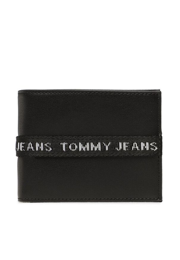 Duży Portfel Męski Tommy Jeans. Kolor: czarny