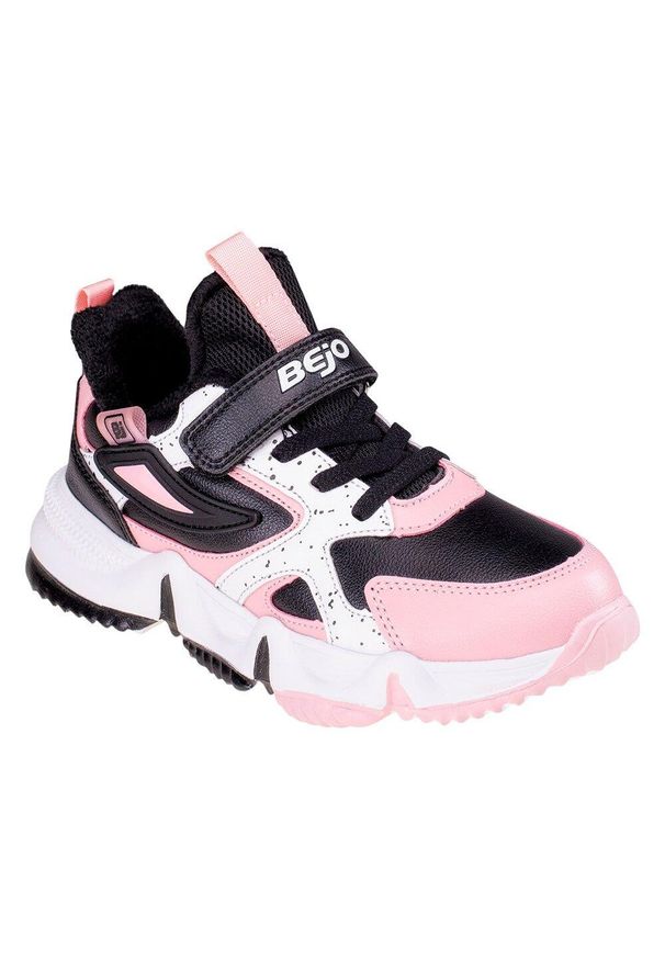 BEJO - Buty Treningowe Dla Dzieci. Okazja: na spacer. Kolor: czarny, różowy, biały, wielokolorowy. Sport: turystyka piesza
