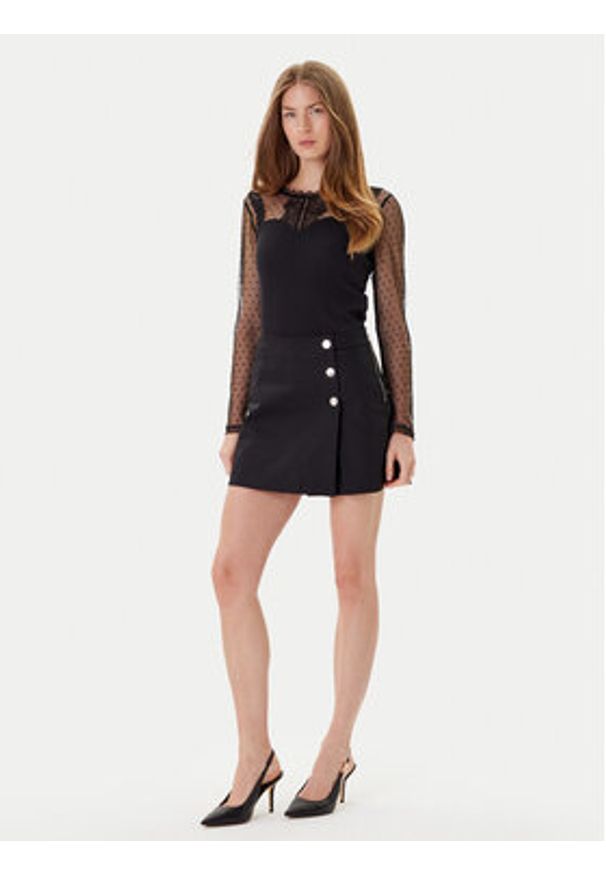 Morgan Spódnico-szorty 252-SHICK Czarny Regular Fit. Kolor: czarny. Materiał: syntetyk, bawełna