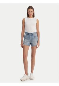 Calvin Klein Jeans Top LV047B265G Biały Slim Fit. Kolor: biały. Materiał: bawełna #5