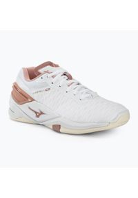 Buty do piłki ręcznej damskie Mizuno Wave Stealth Neo. Kolor: biały. Model: Mizuno Wave. Sport: piłka ręczna