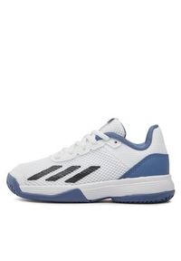 Adidas - adidas Buty Courtflash Tennis Shoes IG9536 Biały. Kolor: biały. Materiał: materiał #2