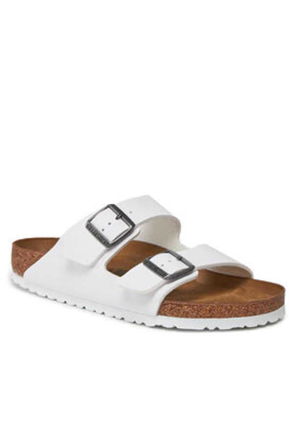 Birkenstock Klapki Arizona Birko-Flor 552681 Biały. Kolor: biały. Materiał: skóra