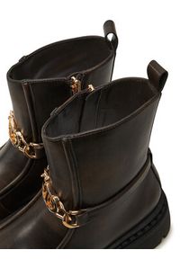 TwinSet - TWINSET Botki 242TGT110 Brązowy. Kolor: brązowy. Materiał: skóra #3