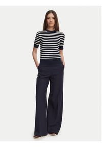 TOMMY HILFIGER - Tommy Hilfiger Sweter WW0WW49705 Granatowy Slim Fit. Kolor: niebieski. Materiał: bawełna #3