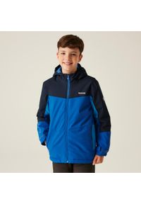 Regatta - Kurtka turystyczna dziecięca Highton Padded V wodoodporna. Kolor: niebieski. Styl: młodzieżowy, sportowy. Sport: turystyka piesza #1