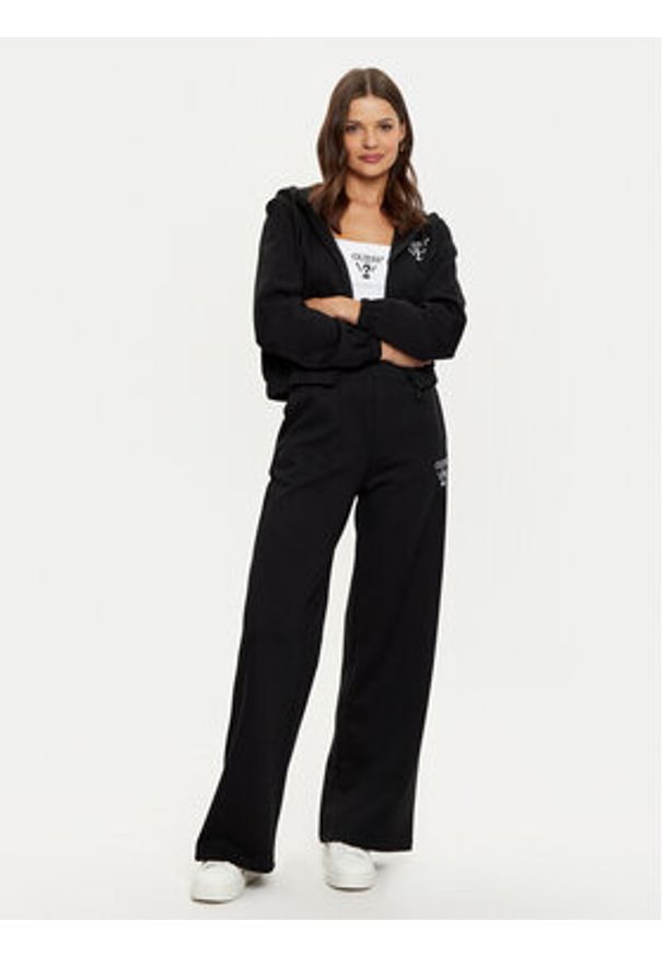 Guess Bluza V5RQ20 KC3D2 Czarny Regular Fit. Kolor: czarny. Materiał: bawełna, syntetyk