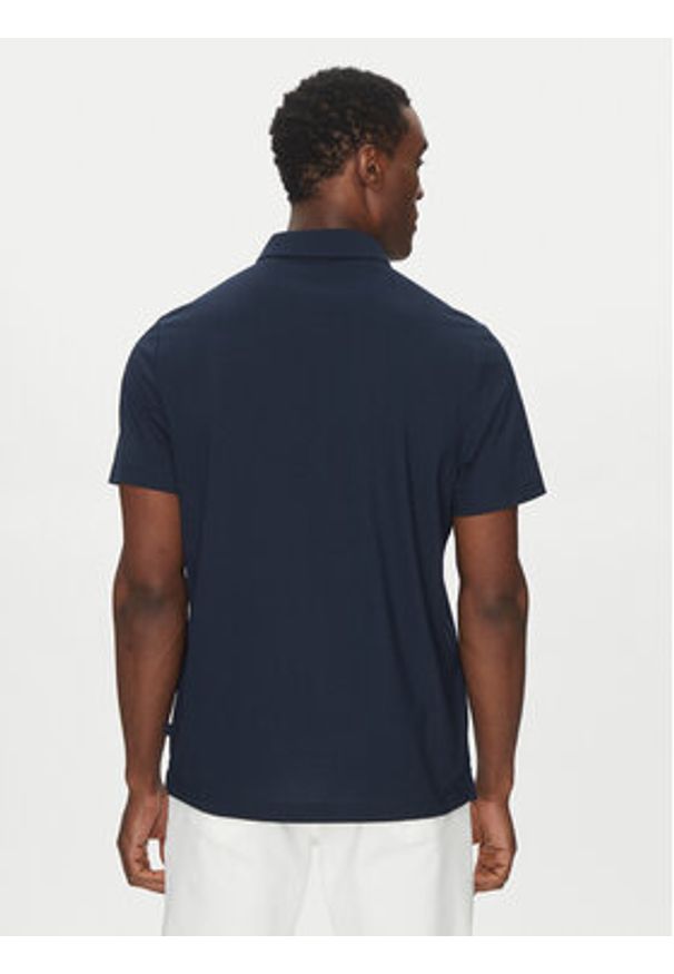 Michael Kors Polo CS552HOHFK Granatowy Regular Fit. Typ kołnierza: polo. Kolor: niebieski. Materiał: syntetyk, bawełna