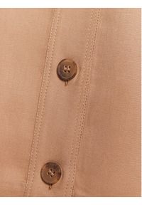 Calvin Klein Spódnica trapezowa Drapy Tencel K20K205631 Brązowy Straight Fit. Kolor: brązowy. Materiał: lyocell #4