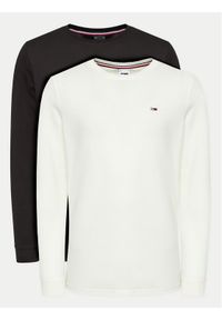 Tommy Jeans Komplet 2 longsleeve DM0DM18438 Kolorowy Slim Fit. Materiał: bawełna. Długość rękawa: długi rękaw. Wzór: kolorowy