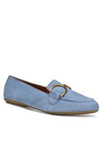 Geox Loafersy D Palmaria D45MUJ 00021 C4003 Niebieski. Kolor: niebieski. Materiał: zamsz, skóra #5