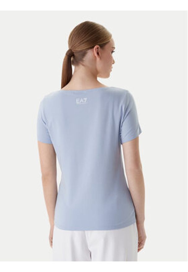 EA7 Emporio Armani T-Shirt 7W000978 AF10373 U9309 Niebieski Regular Fit. Kolor: niebieski. Materiał: bawełna