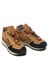 New Balance Sneakersy PV574HXB Brązowy. Kolor: brązowy. Materiał: zamsz, skóra. Model: New Balance 574 #2