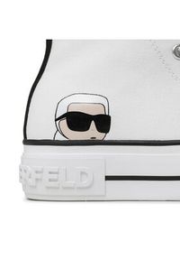 Karl Lagerfeld - KARL LAGERFELD Trampki KL60450N Biały. Kolor: biały. Materiał: materiał #2
