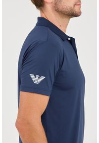 EA7 Emporio Armani - EA7 Granatowa męska koszulka polo Ventus 7, Rozmiar M. Typ kołnierza: polo. Kolor: niebieski #3