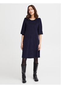 Fransa Sukienka codzienna 20612879 Granatowy Regular Fit. Okazja: na co dzień. Kolor: niebieski. Materiał: syntetyk. Typ sukienki: proste. Styl: casual #6